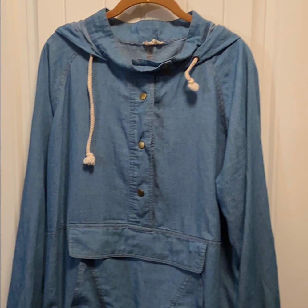 Hem & thread pullover hoodie - large